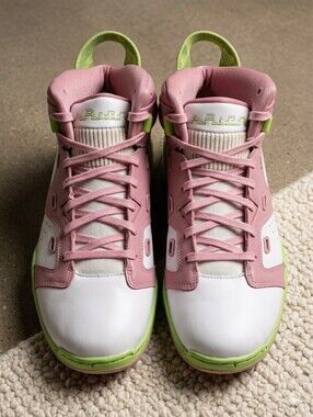 Jordan Pastel Pink and Lime Green Athletic Shoes